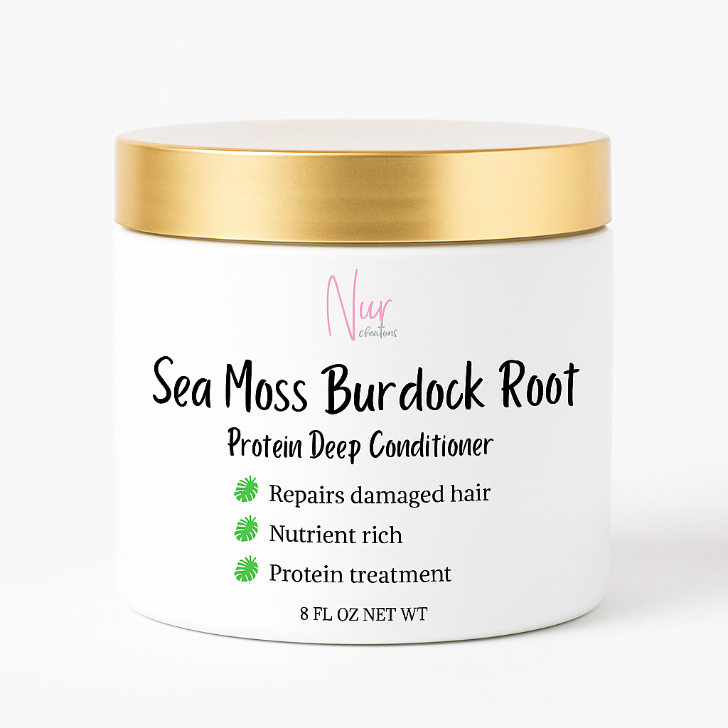 Irish Sea Moss Burdock Root Protein Treatment Deep Conditioner with Sulfur