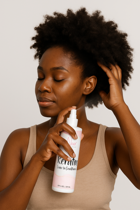 Leave In Hair Conditioner Spra with Keratin for Dry, Damaged Hair