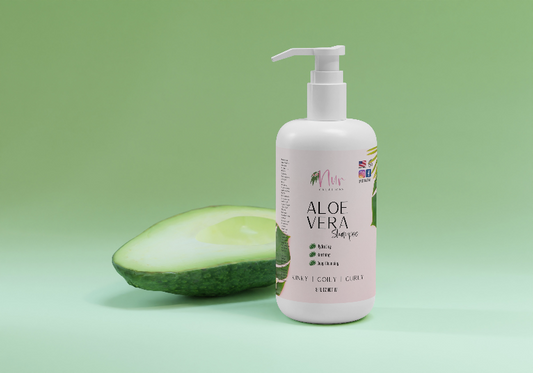 🌿 Aloe Vera Shampoo – Moisturizing & pH-Balanced Sulfate-Free Cleanser for Kinky, Coily & Curly Hair | Natural Hair Care with Panthenol (Vitamin B5)