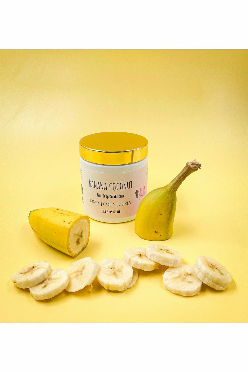 Banana Coconut Milk Hair Deep Conditioner - Kinky, Coily, Curly