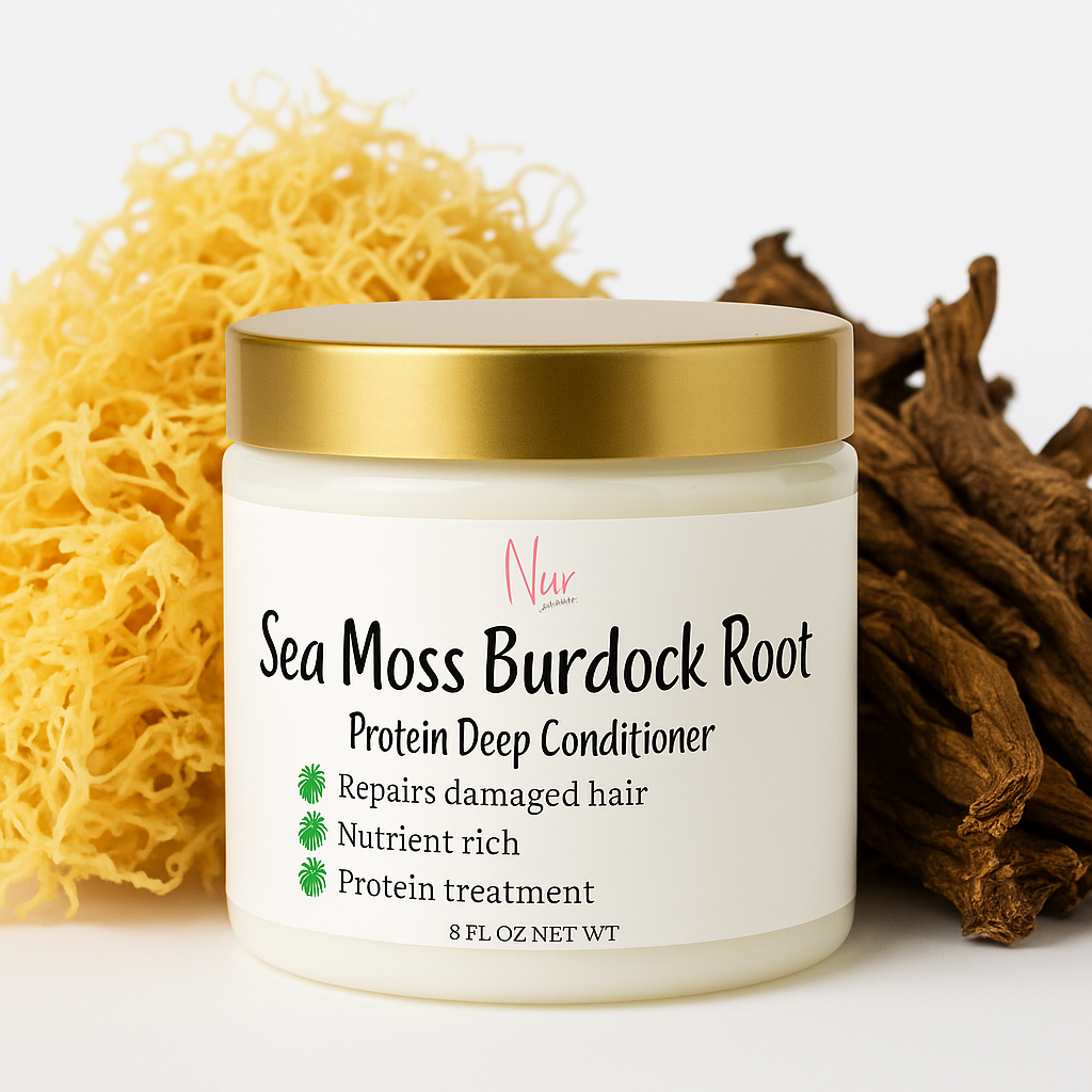 Irish Sea Moss Burdock Root Protein Treatment Deep Conditioner with Sulfur