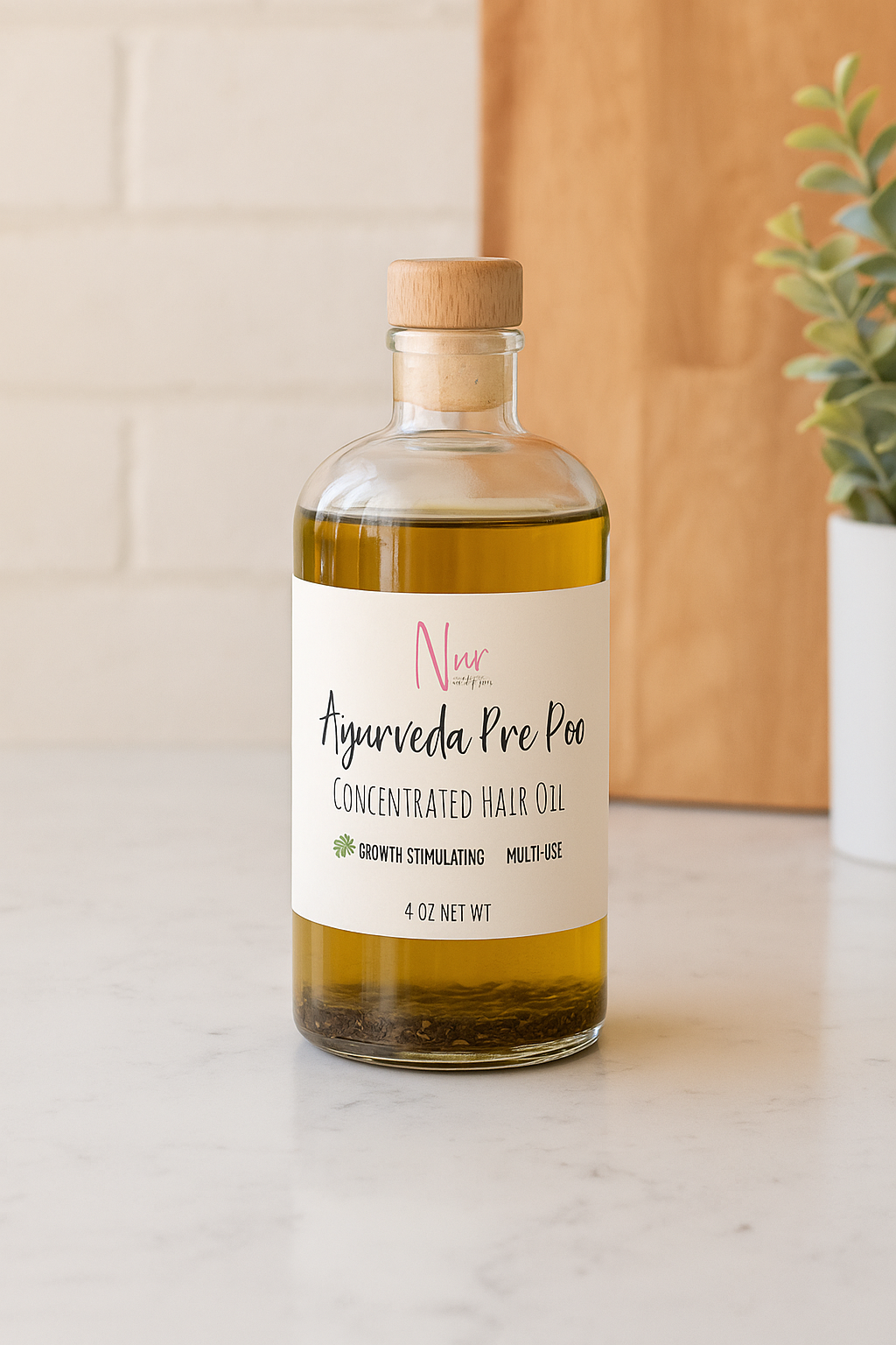 Ayurveda Pre Poo Hair Growth Oil, Concentrated  - Kinky, Coily, Curly