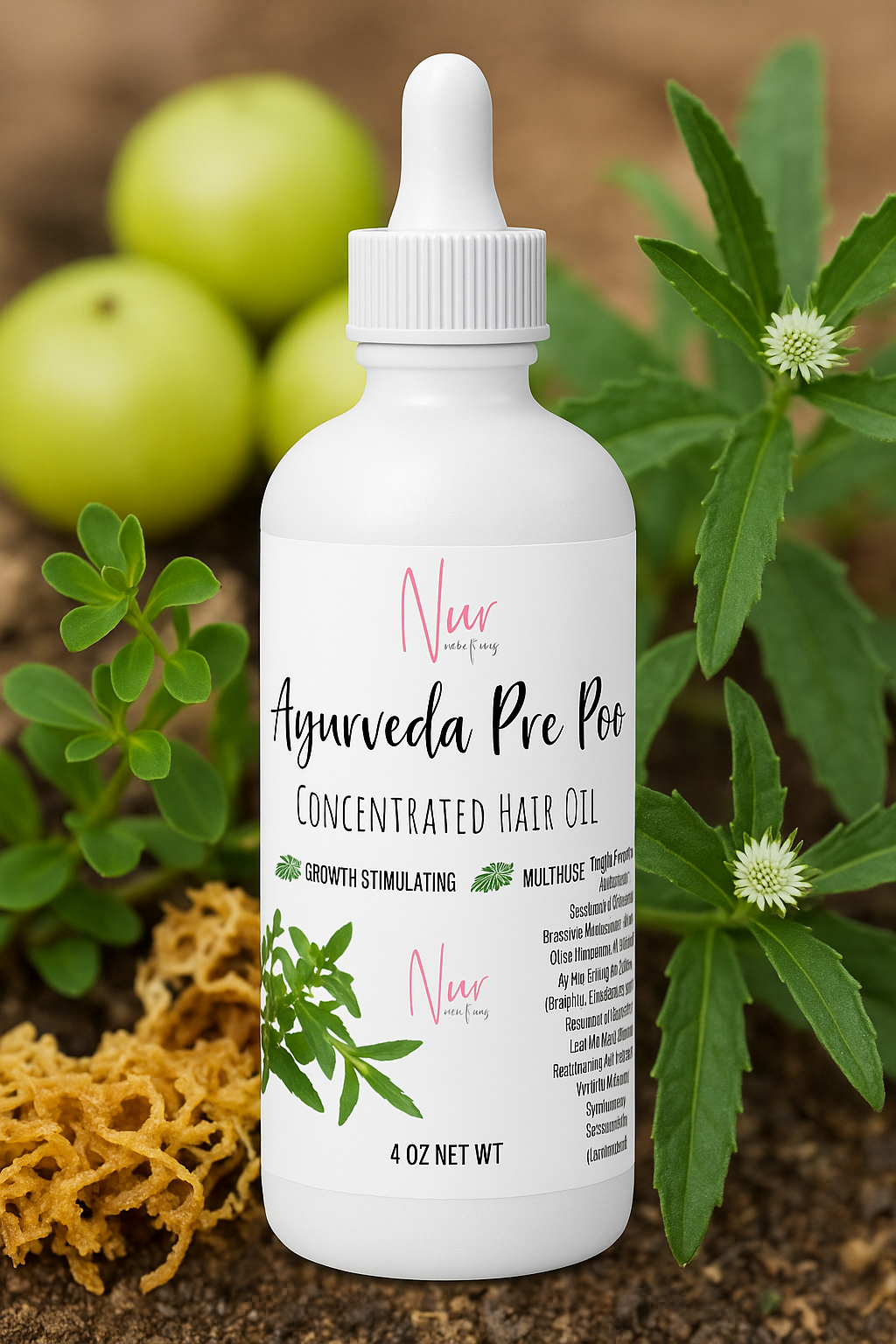 Ayurveda Pre Poo Hair Growth Oil, Concentrated  - Kinky, Coily, Curly